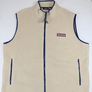 Vineyard Vines Hertiage Sherpa Vest B&T 2XLB NEW